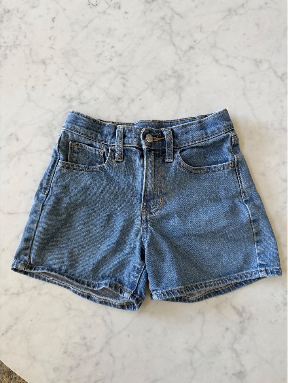 Old Navy Girls Size 12 Slim High Rise Built-In Tough Denim Jean Shorts